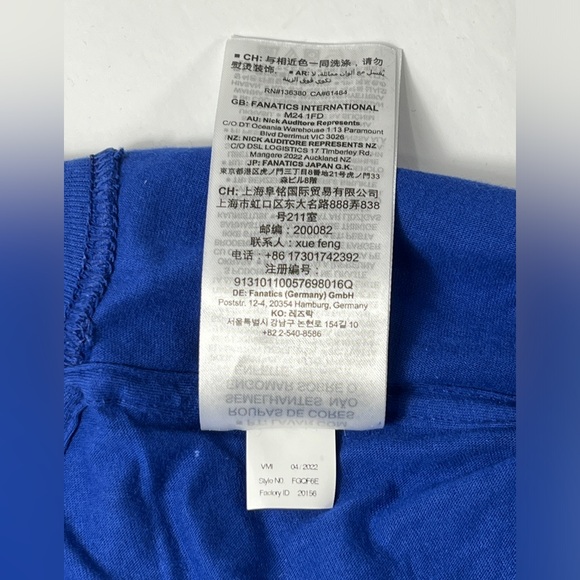 Joel Embiid Philadelphia 76ERS Mens Medium Blue Playmaker T Shirt NBA Playoffs - Picture 7 of 11